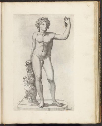Statue of Bacchus with a tiger