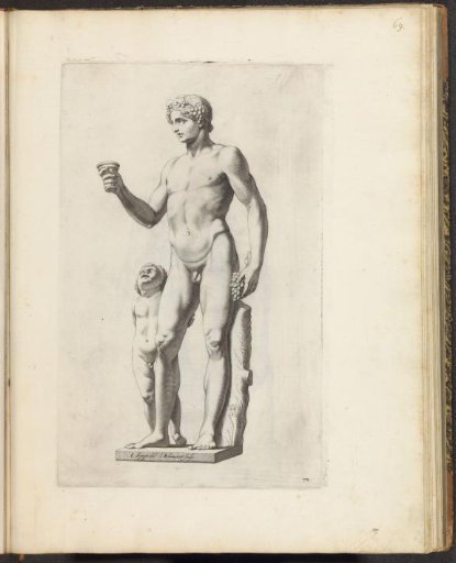 Statue of Bacchus with a putto