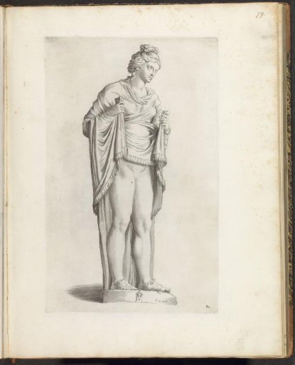 Statue of Hermaphroditus or of a woman holding up her clothing