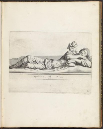 Sleeping woman with a putto