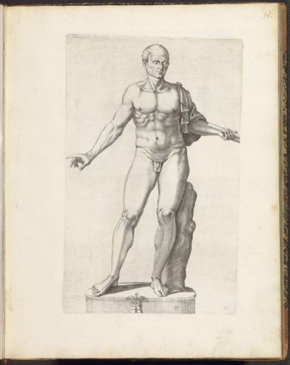 Statue of the naked Julius Caesar