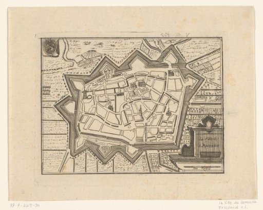 Fortress plan of Leeuwarden