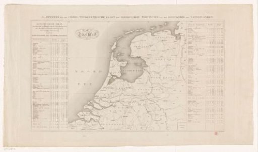 Map of the northern provinces of the Kingdom of the Netherlands