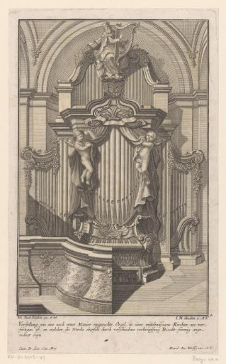 Organ with putti