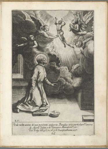 Filippo Neri sees souls ascending to heaven