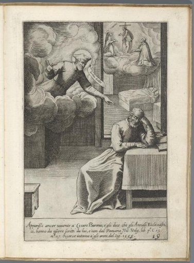 Filippo Neri appears to Cesare Baronio