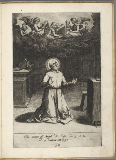 Filippo Neri hears angels singing