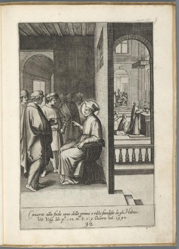 Filippo Neri converts a Jewish family