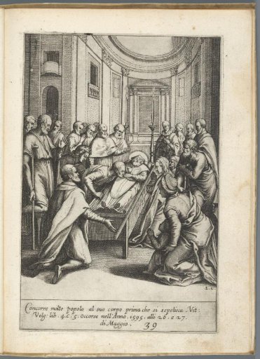 Viewing of the body of Filippo Neri