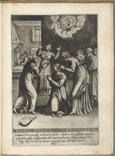 Woman healed by touching the cap of Filippo Neri