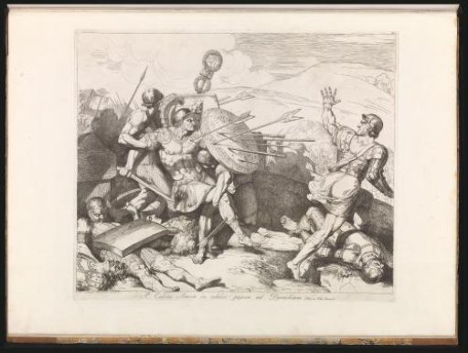 Marcus Cassius Scaeva in the Battle of Dyrrhachium