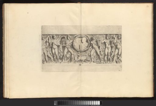 Bas-relief with a soldier and a woman