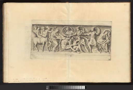 Bas-relief with music-making centaurs and putti