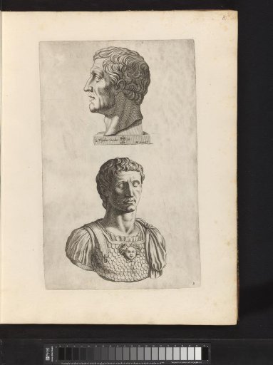 Portrait busts of Claudius and Caligula
