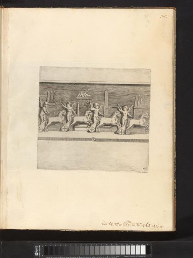 Bas-relief with a kitchen