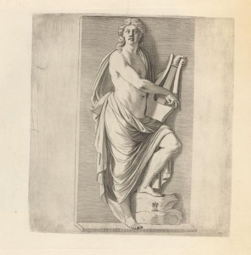Bas-relief of Apollo with the lyre