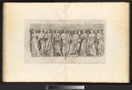 Bas-relief with two soldiers making a pact
