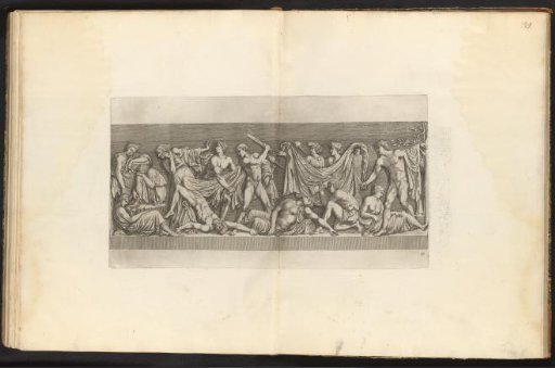 Bas-relief with a representation of a massacre