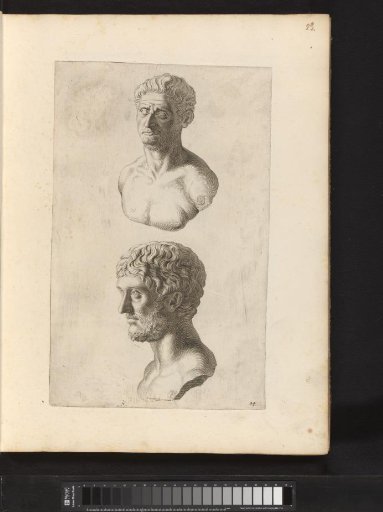 Two portrait busts of Roman emperors