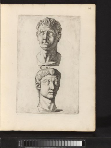 Two portrait busts of boys