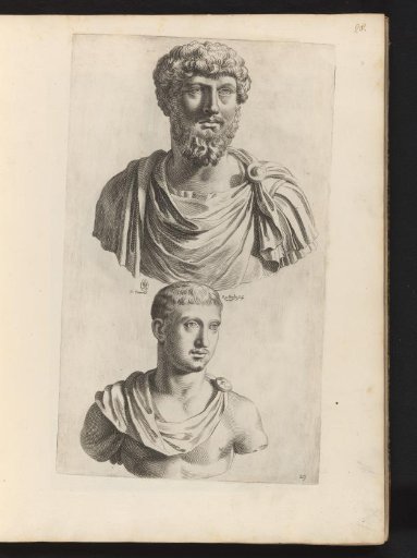 Two portrait busts of Emperor Lucius Verus and Emperor Alexander Severus