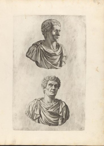 Two portrait busts of Marcus Vipsanius Agrippa