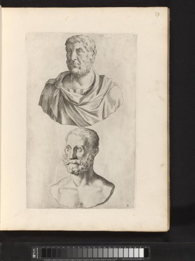 Busts of Homer and Pindarus
