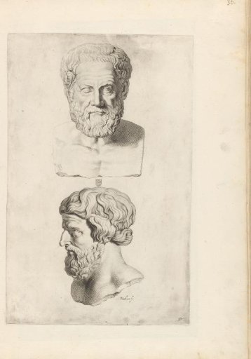 Busts of two bearded men