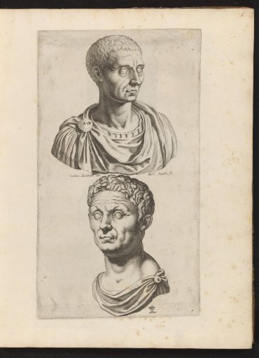 Bust of Julius Caesar and bust of Pompey