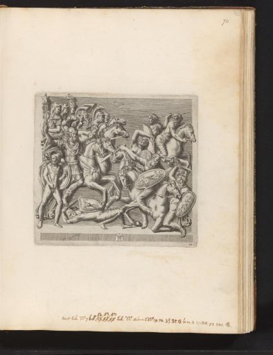 Bas-relief depicting a battle