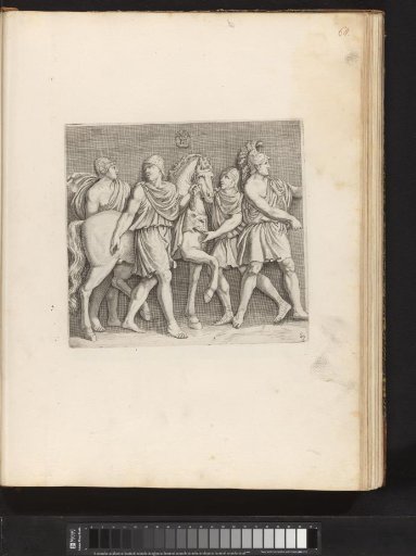 Bas-relief with a battle scene, trophies, and prisoners of war