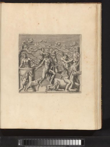 Bas-relief depicting the hunt for a wild boar