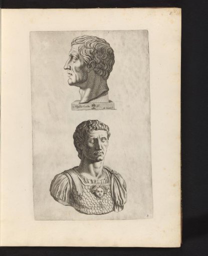 Two busts of Emperor Augustus