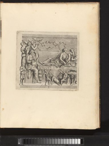 Bas-relief with a horse race