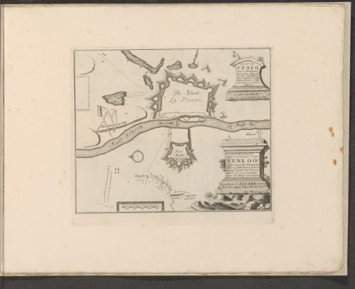 Map of the fortifications of Venlo