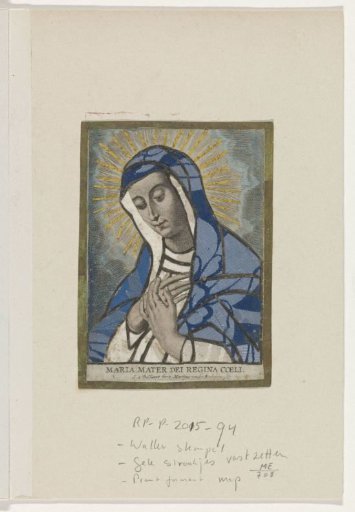 Appliqué print with Mary