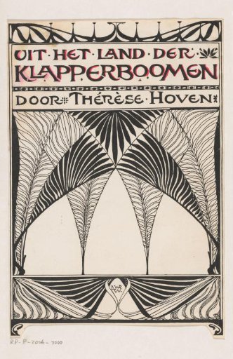Binding design for: Thérèse Hoven, From the Land of the Coconut Palms, 1897