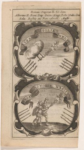 Hand in the Clouds with a Roman Staff / Two Soldiers with a Roman Staff