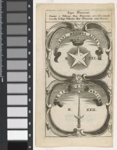 Crowned five-pointed star / Sword with sun on the point