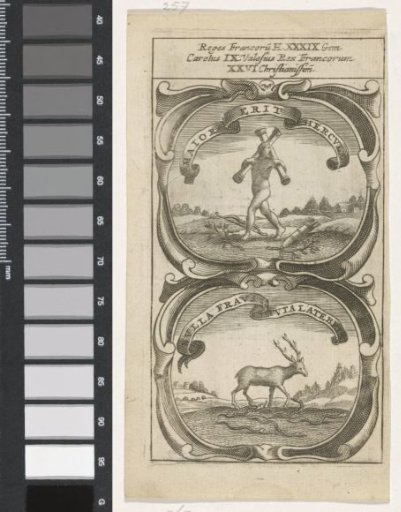 Man with two pillars / Stag among the snakes