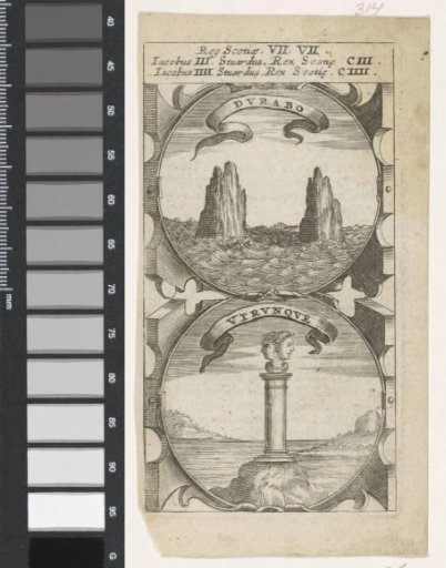 Two Rocks in a Stormy Sea / Pillar with Janus Head