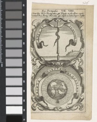Spear with a Coiling Snake / Globe and World Sea
