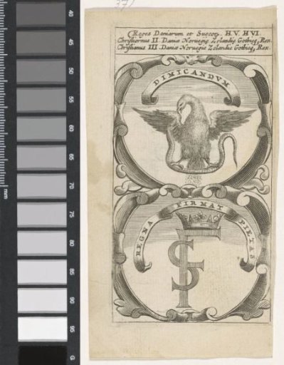 Eagle with snake / Crowned monogram FS