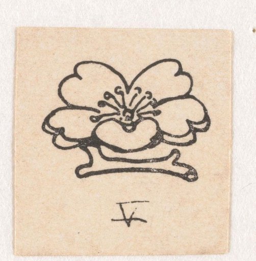 Ornament with a flower