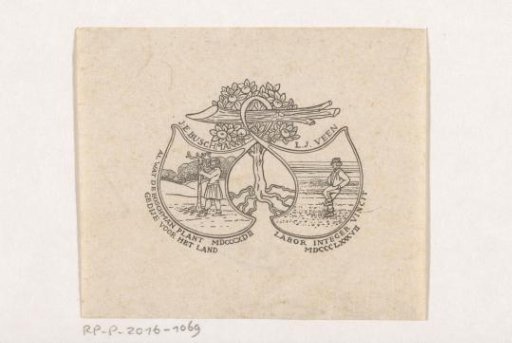 Vignette of publishers J.E. Buschmann and L.J. Veen