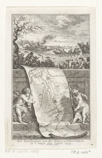 Breach of the Rhine and IJssel dikes