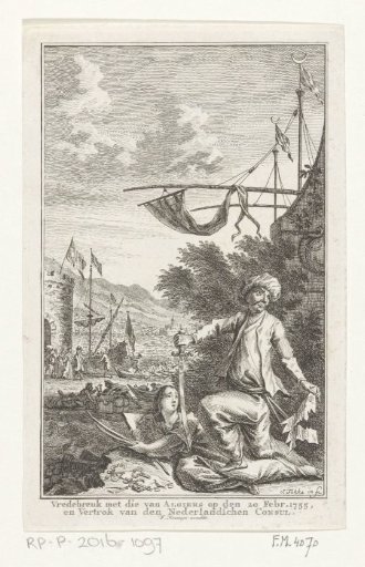 Allegory on the breach of peace with Algiers