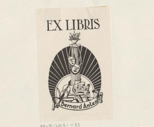 Ex libris of Bernard Anten
