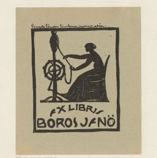 Ex libris of Boros Jenö