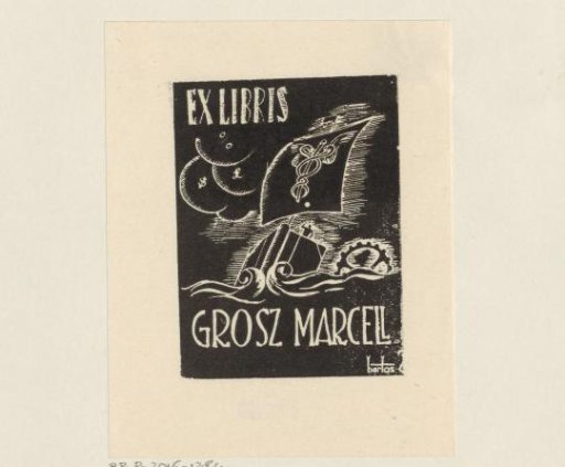 Ex libris of Grosz Marcell
